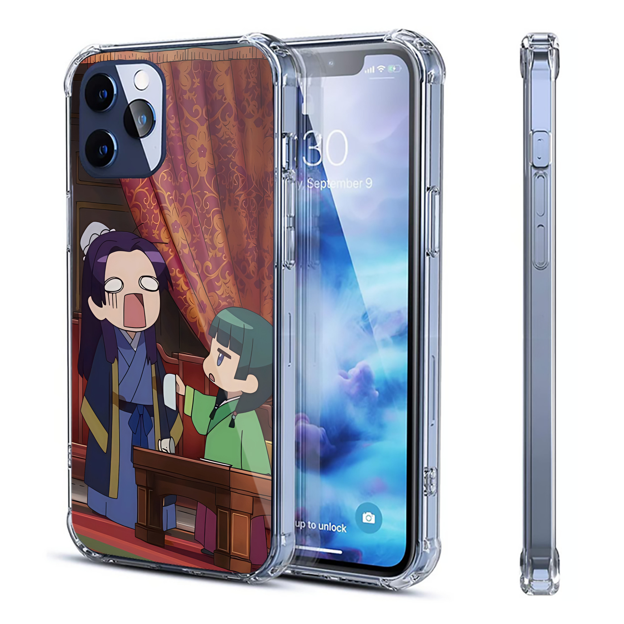 （画像用） 薬屋のひとりごと The Apothecary Diaries 【iPhone 12シリーズ対応】透明スマホケース（クリアソフトケース）